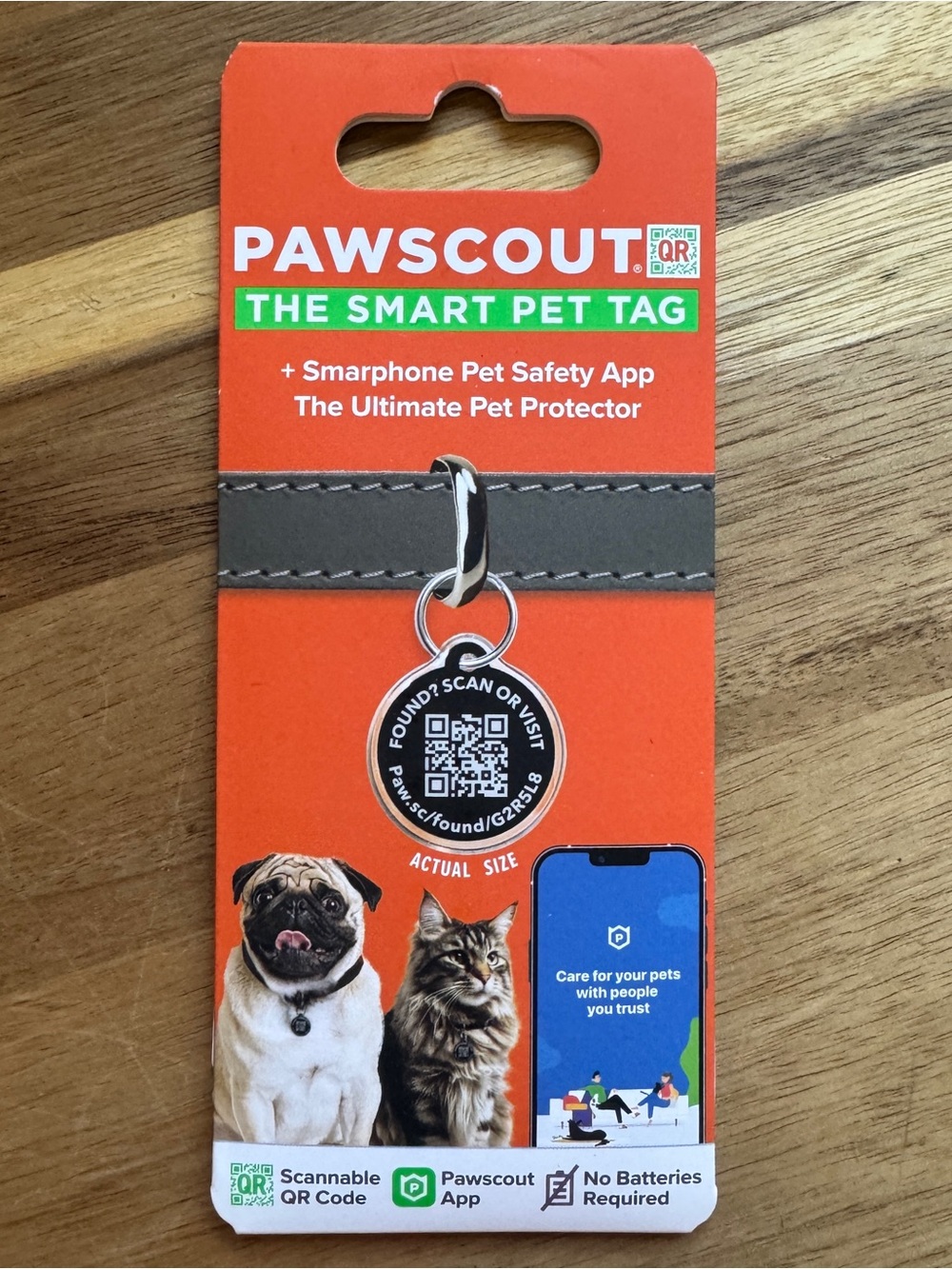 Pawscout Smart QR Code Pet Tag Tracker